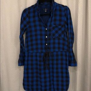 Gap Flannel Shirt Dress